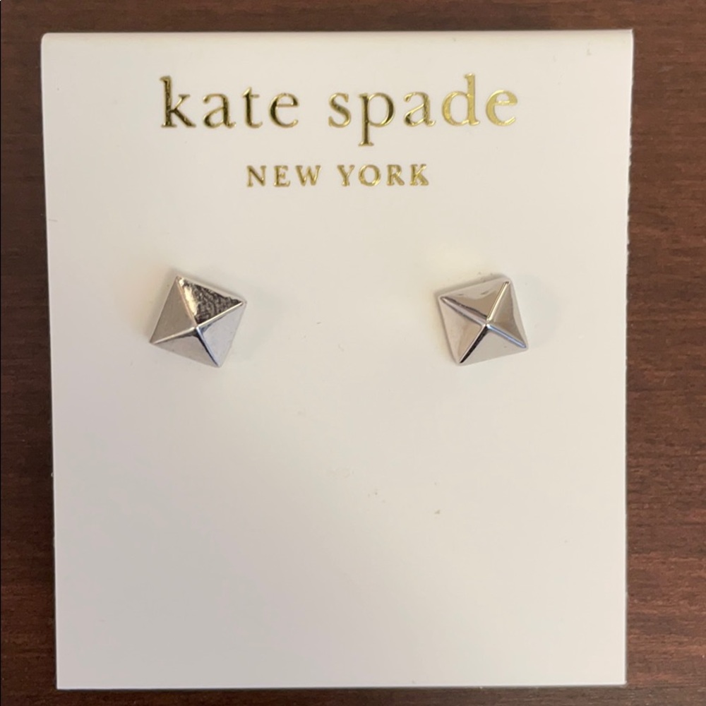 Kate spade stud earrings silver